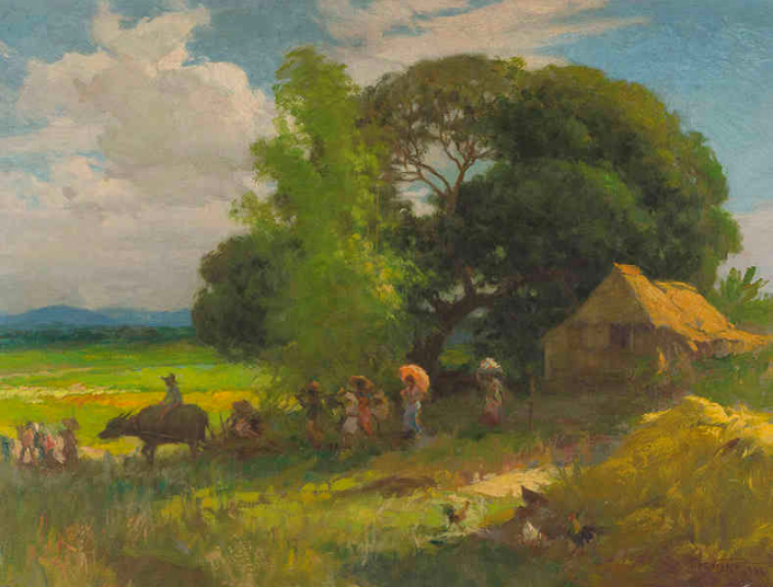 landscape painting by fernando amorsolo